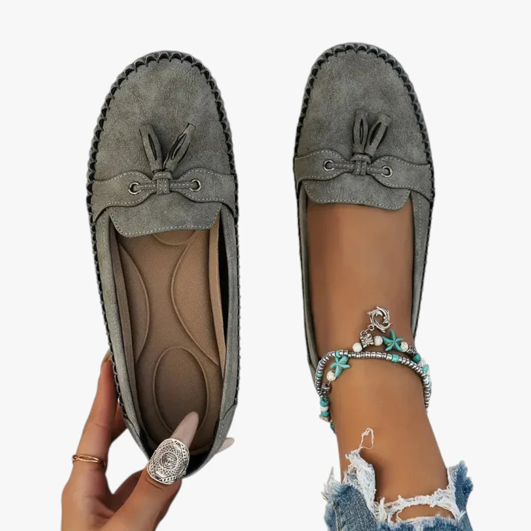 MEELANO Chāme | Dame Lette Snøresko med Varmt For - Flade Loafers & Walkingsko i Læder
