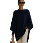 Sephira | Dame Oversize Striktrøje med Ballonærmer - Løstsiddende Pullover med Ribkant