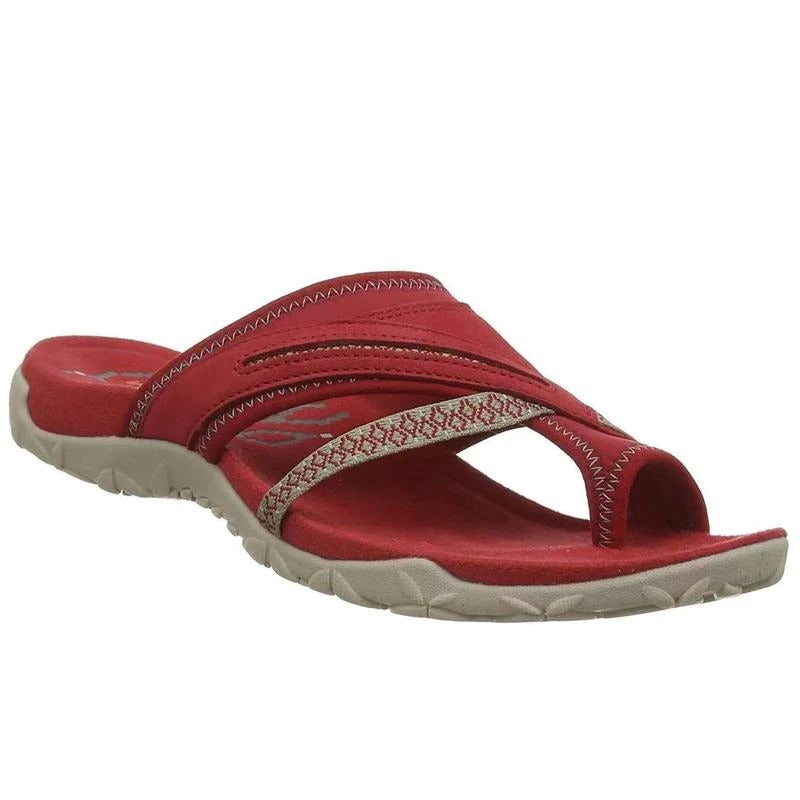 MEELANO Dame Flip-flops Ultralette Komfortabel Pasform Sommer rød
