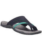 MEELANO Dame Flip-flops Ultralette Komfortabel Pasform Sommer blå