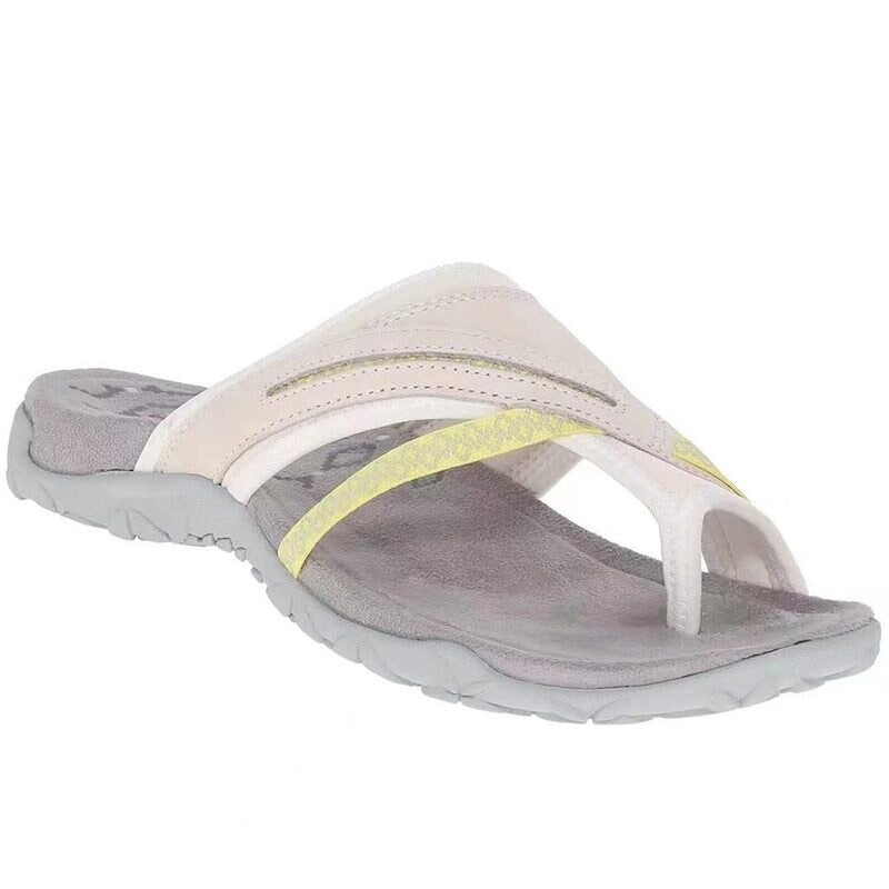 MEELANO Dame Flip-flops Ultralette Komfortabel Pasform Sommer hvid