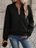 MEELANO Dolce | Dame Bomberjakke – Klassisk Lynlås-Design, Casual Urban-Stil & Komfortabel Pasform