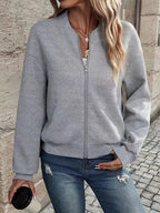 MEELANO Dolce | Dame Bomberjakke – Klassisk Lynlås-Design, Casual Urban-Stil & Komfortabel Pasform