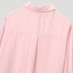 MEELANO Damebluse Med Polkaprikker Og Butterfly Langærmet Chiffonskjorte