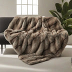 MEELANO Dania Tæppe i Kunstpels – Luksuriøst & Blødt Sofa- og Sengetæppe i Polyester