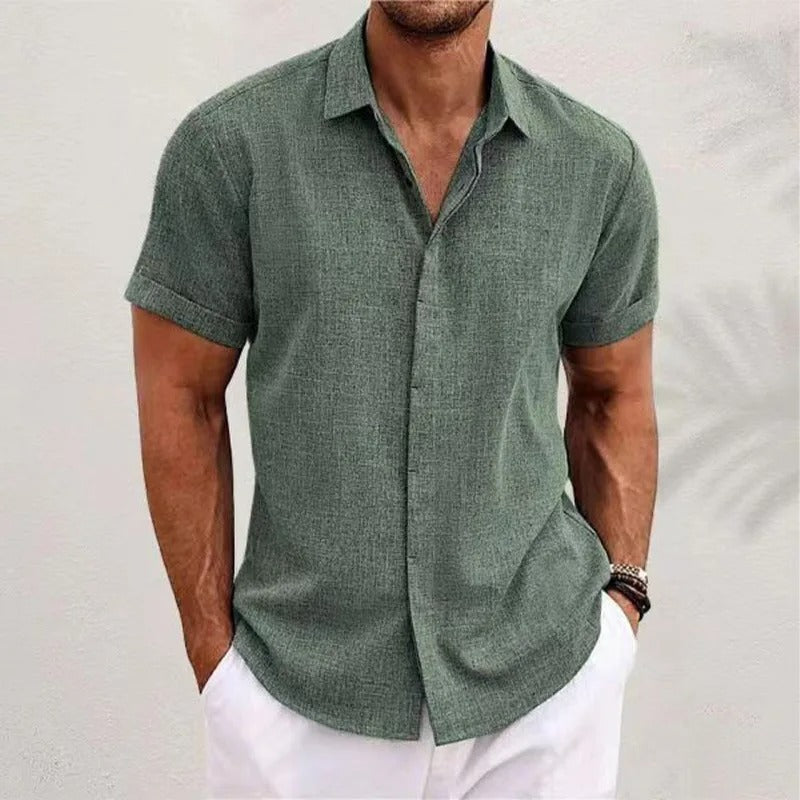 MEELANO David | Åndbar poloshirt olivengrøn