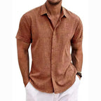MEELANO David | Åndbar poloshirt brun