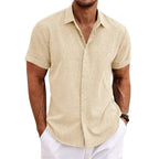 MEELANO David | Åndbar poloshirt beige