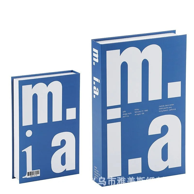 MEELANO Moderne dekorative bordbøger – luksuriøs imitation til sofaborde og hylder Design 10