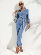 MEELANO Luna | Dame Denim-dragt – Tidløst Jeanslook, Maksimal Komfort & Moderne Snit