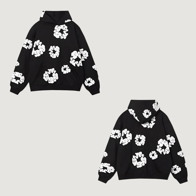 MEELANO Concrete Psalms – Unisex Træningssæt med Blomsterdetaljer