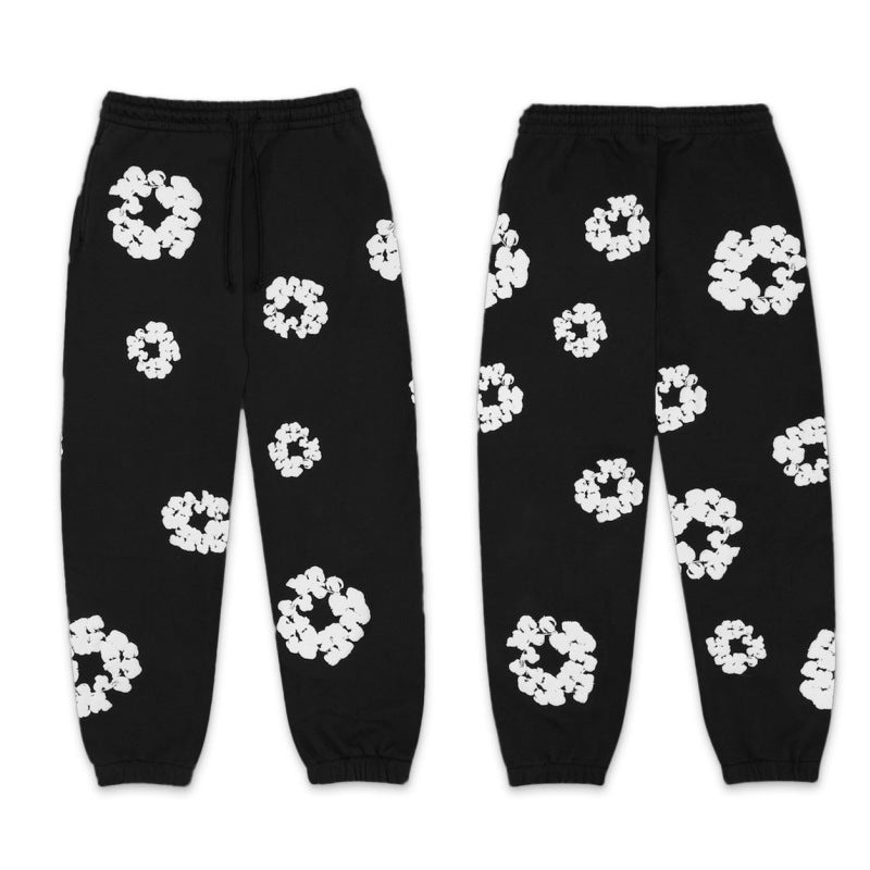 MEELANO Concrete Psalms – Unisex Træningssæt med Blomsterdetaljer