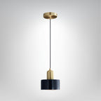 MEELANO Design pendellampe spisebord moderne cylinderformet i guld Sort marmor