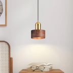 MEELANO Design pendellampe spisebord moderne cylinderformet i guld