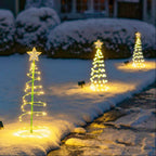 MEELANO Udendørs Solcelle Juletræ Belysning Trådløs Have Med Solenergi