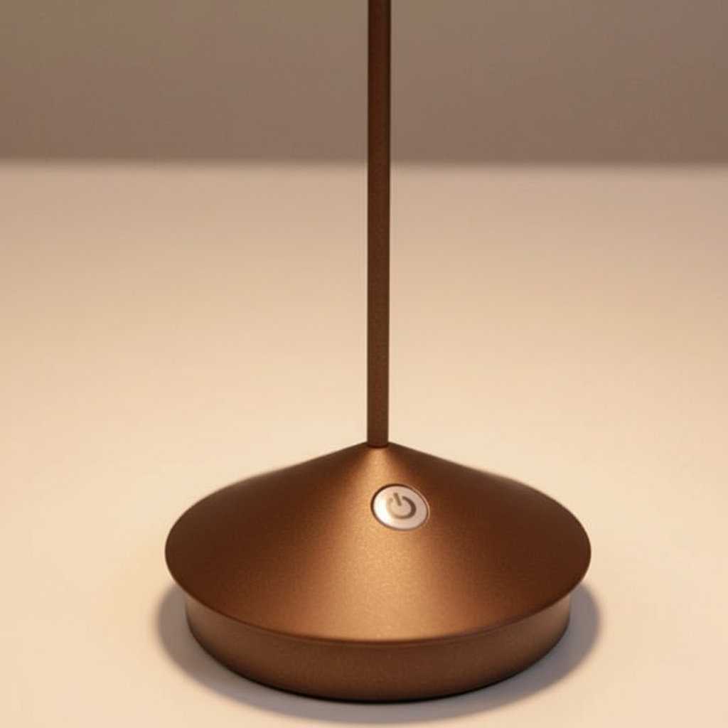 Trådløs LED-bordlampe – Genopladelig Dæmpbar Bordlampe til Spisebord, Natbord & Terrasse, Aluminium – ModernLumin
