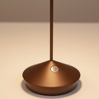 Trådløs LED-bordlampe – Genopladelig Dæmpbar Bordlampe til Spisebord, Natbord & Terrasse, Aluminium – ModernLumin