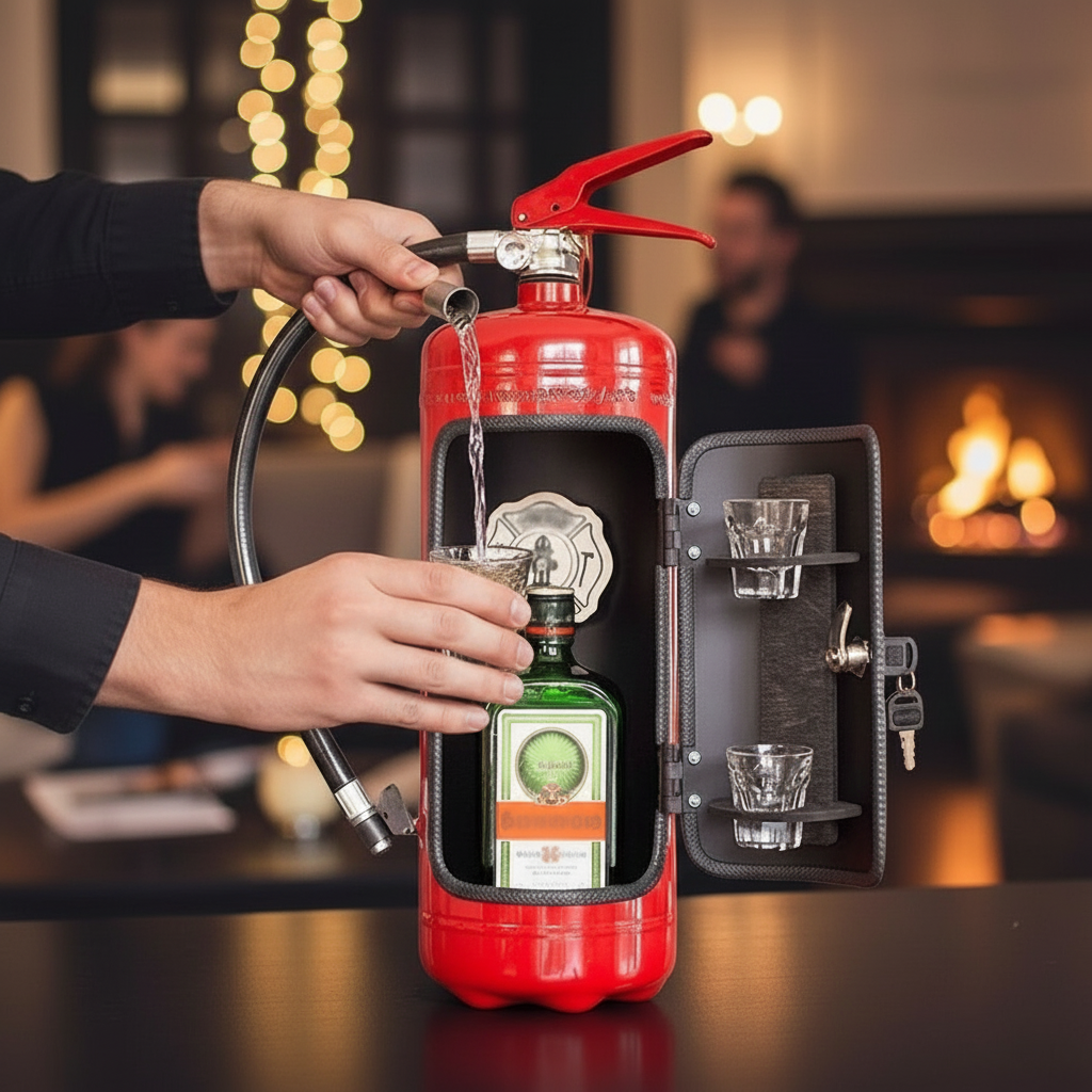 MEELANO DrinkMaster – Brandslukkerformet Drikkevareopbevaring