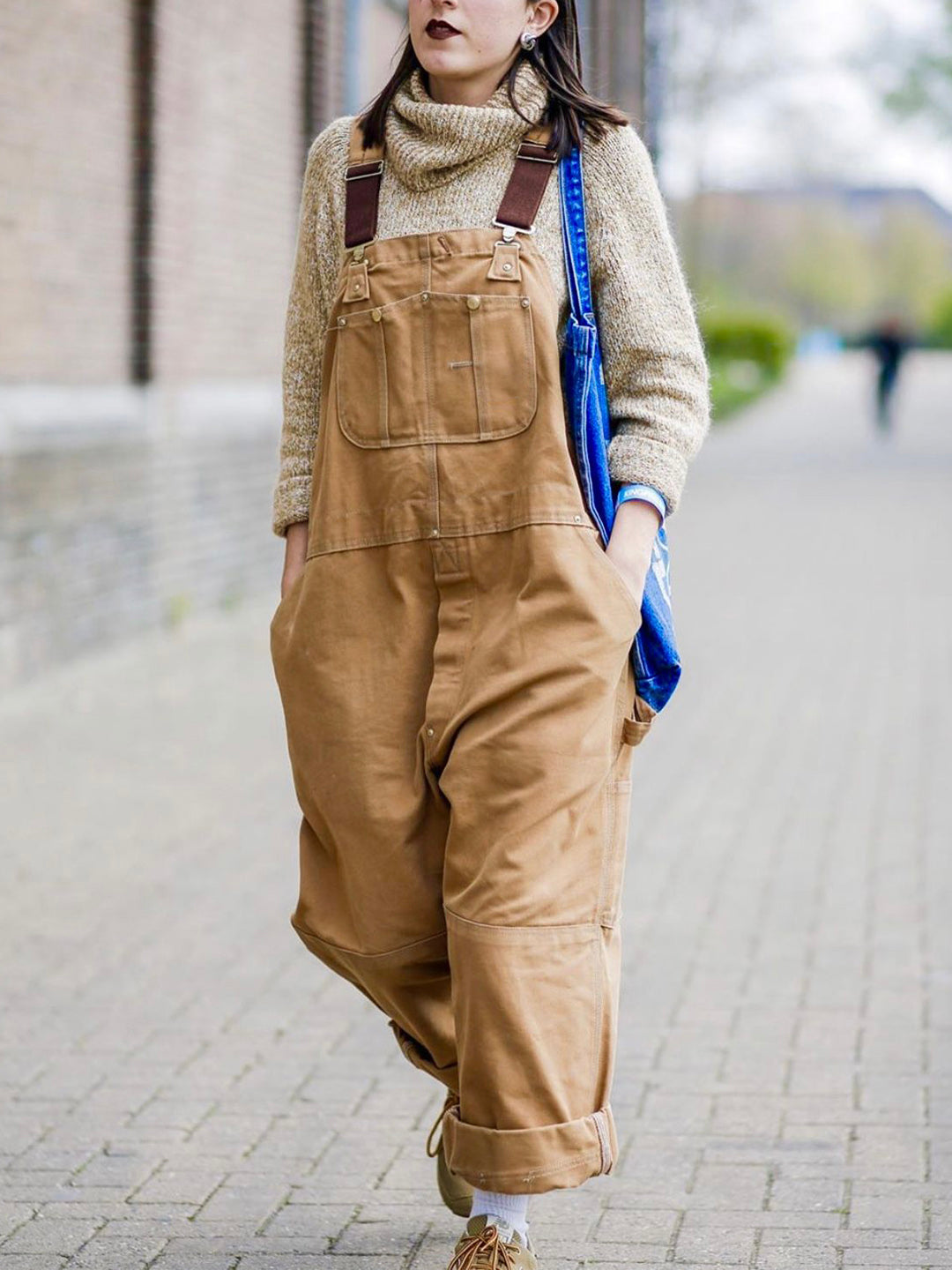 MEELANO Eend Bib Overalls Canvas Arbejdsdragt Dungarees