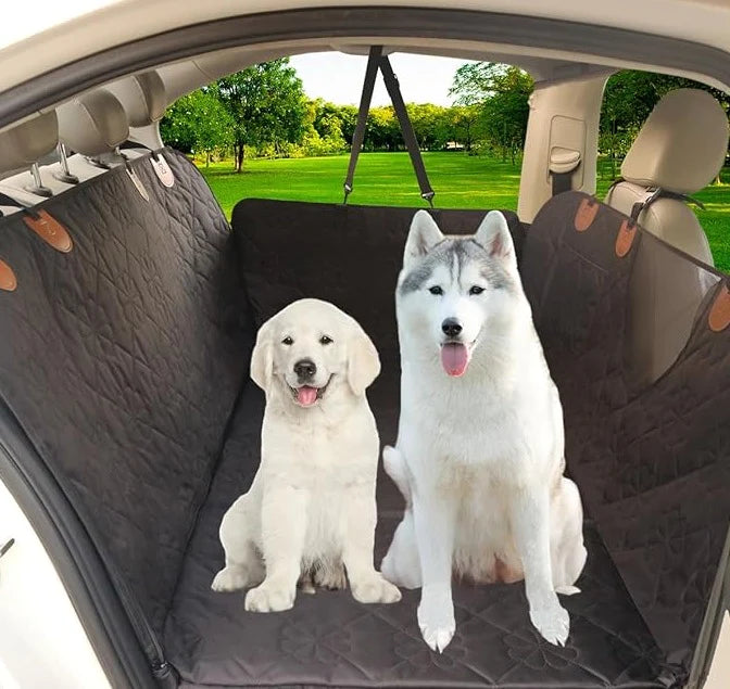 MEELANO DuraRide – Vandtæt Bilsædebetræk Med Hård Bund til Hunde | Ridsefast &amp; Sikkert Hunde Bilsæde Cover