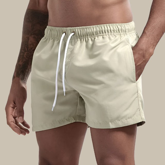MEELANO Obsidian | Herre badeshorts hurtigttørrende med elastisk talje