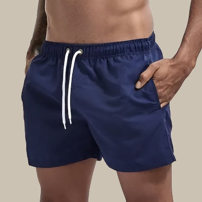 MEELANO Obsidian | Herre badeshorts hurtigttørrende med elastisk talje mørkeblå