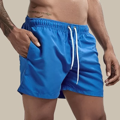 MEELANO Obsidian | Herre badeshorts hurtigttørrende med elastisk talje Marineblå