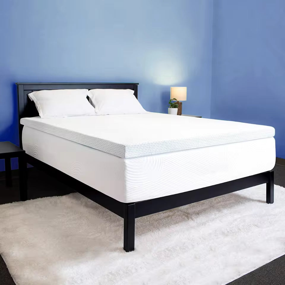 MEELANO Topdekmatras Viskoelastisk Åndbar Med Vaskbart Betræk