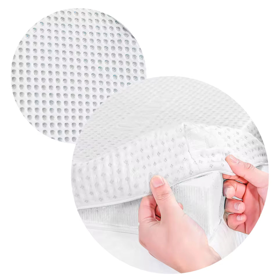 MEELANO Topdekmatras Viskoelastisk Åndbar Med Vaskbart Betræk