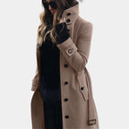 MEELANO Elegant Trenchcoat til Kvinder - Et tidløst design Beige