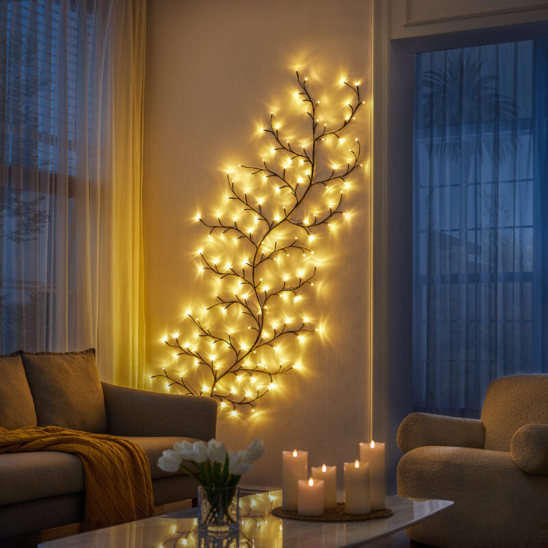 MEELANO ENCHANTED – Glitrende Trælampe