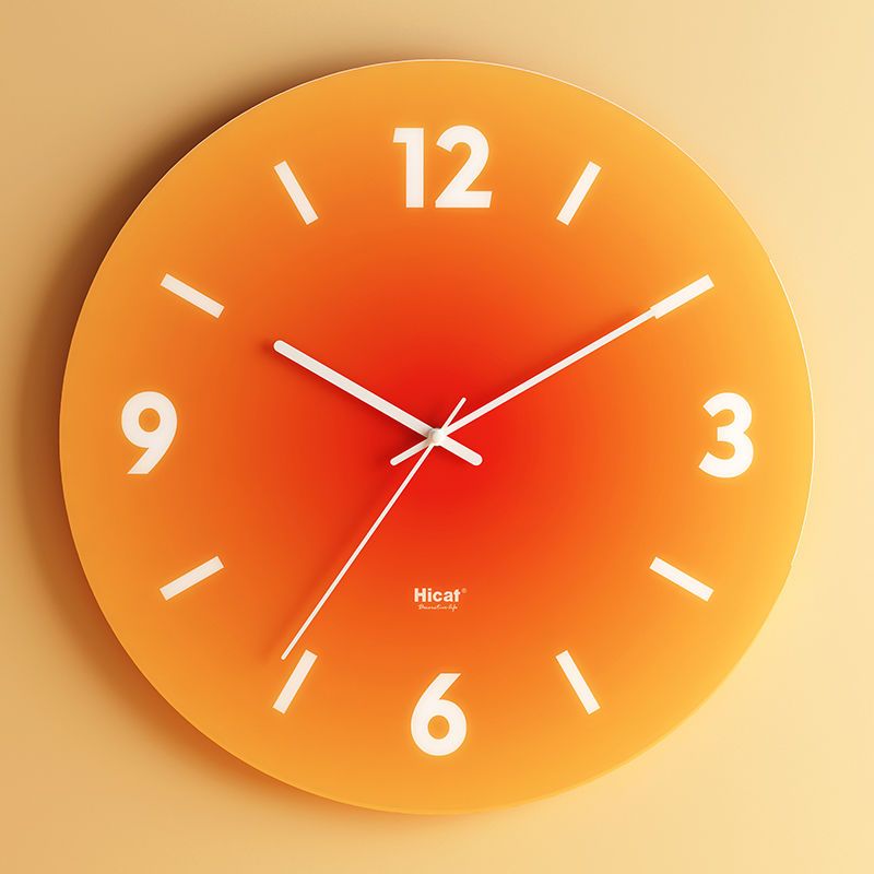 MEELANO EarthLume vægur Orange (med tal)