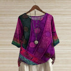 MEELANO Pamelo | Elegant Top med Rund Hals Lilla