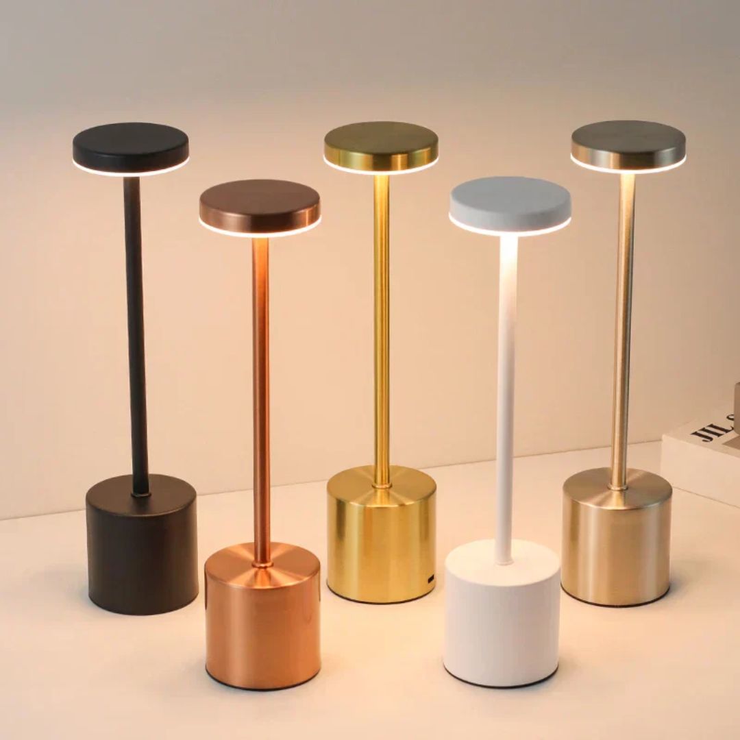 MEELANO EleganzLeuchte – Trådløs & USB-Genopladelig Bordlampe i Luksuriøst Design