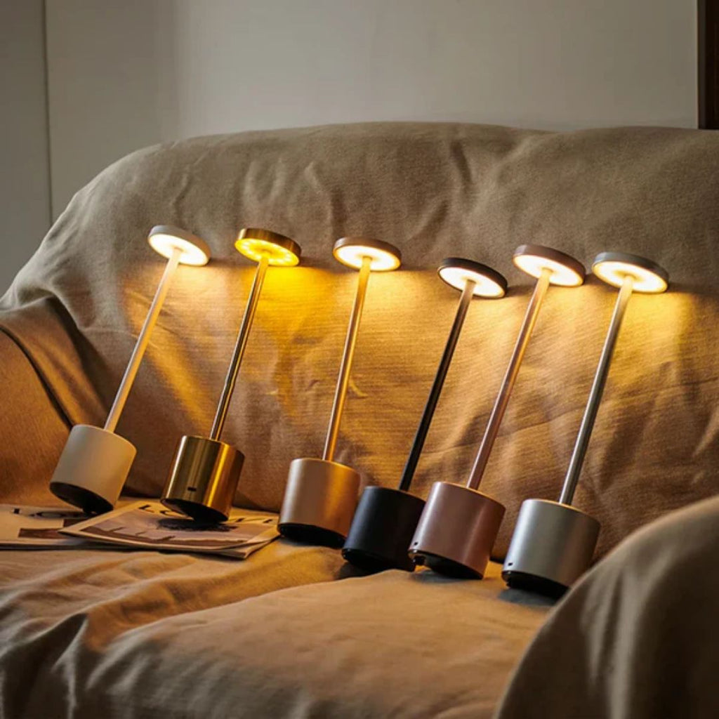 MEELANO EleganzLeuchte – Trådløs & USB-Genopladelig Bordlampe i Luksuriøst Design