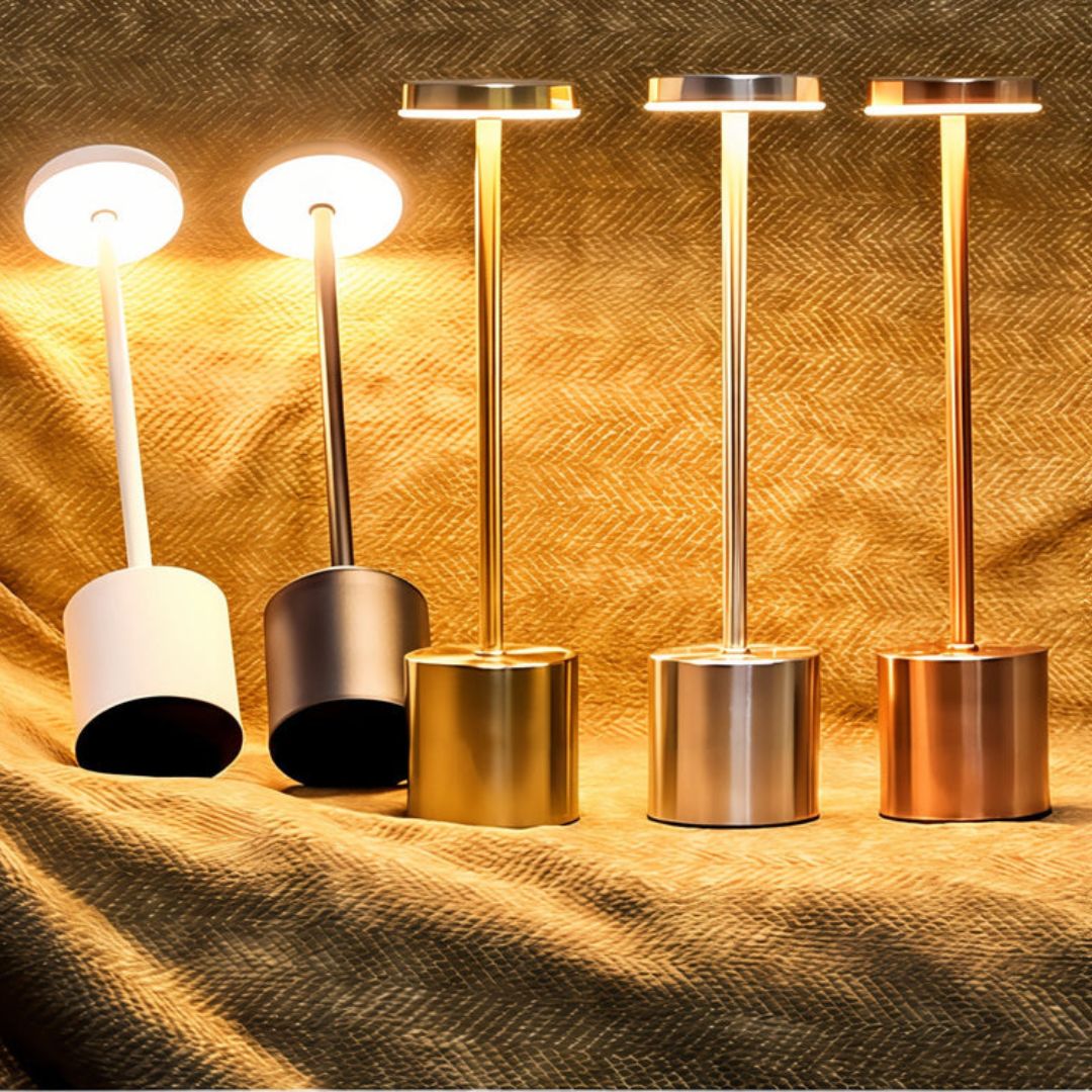 MEELANO EleganzLeuchte – Trådløs & USB-Genopladelig Bordlampe i Luksuriøst Design
