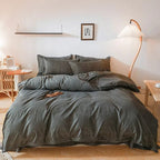 MEELANO Klassisk Skakbræt Sengetøjssæt – tidløs elegance til dit soveværelse Grå