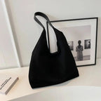 MEELANO Chloé | Dame Skuldertaske – Blødt Ruskind, Luksuriøs Tekstur & Boheme-Elegance sort