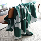 MEELANO Elizabeth Tæppe – Farverigt Bomuld/Polyester Tæppe med Frynser (130×180 cm)