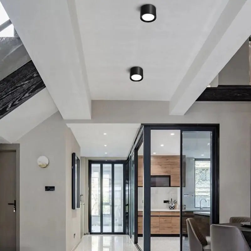 MEELANO Emberlynn overflademonteret downlight – moderne LED loftslampe med justerbar lystemperatur