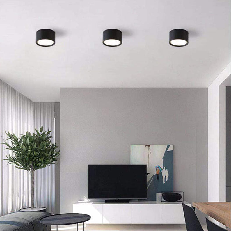 MEELANO Emberlynn overflademonteret downlight – moderne LED loftslampe med justerbar lystemperatur