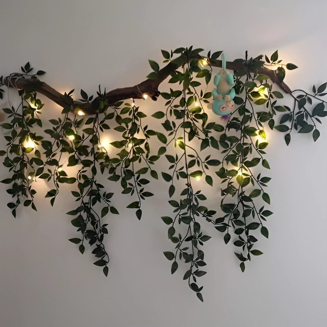 MEELANO Energieffektive LED-vinrankelys - Moderne grøn vægdekoration