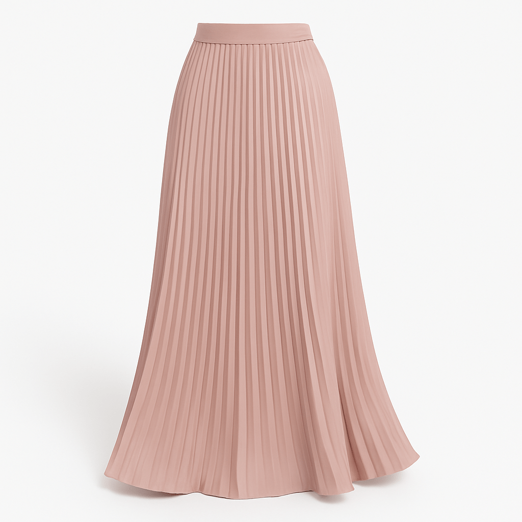 MEELANO Zahara | Dame Ephersyn Plisseret Maxinederdel – Elegant Plissé & Letvægtsdesign