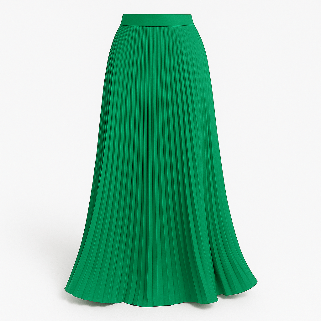 MEELANO Zahara | Dame Ephersyn Plisseret Maxinederdel – Elegant Plissé & Letvægtsdesign