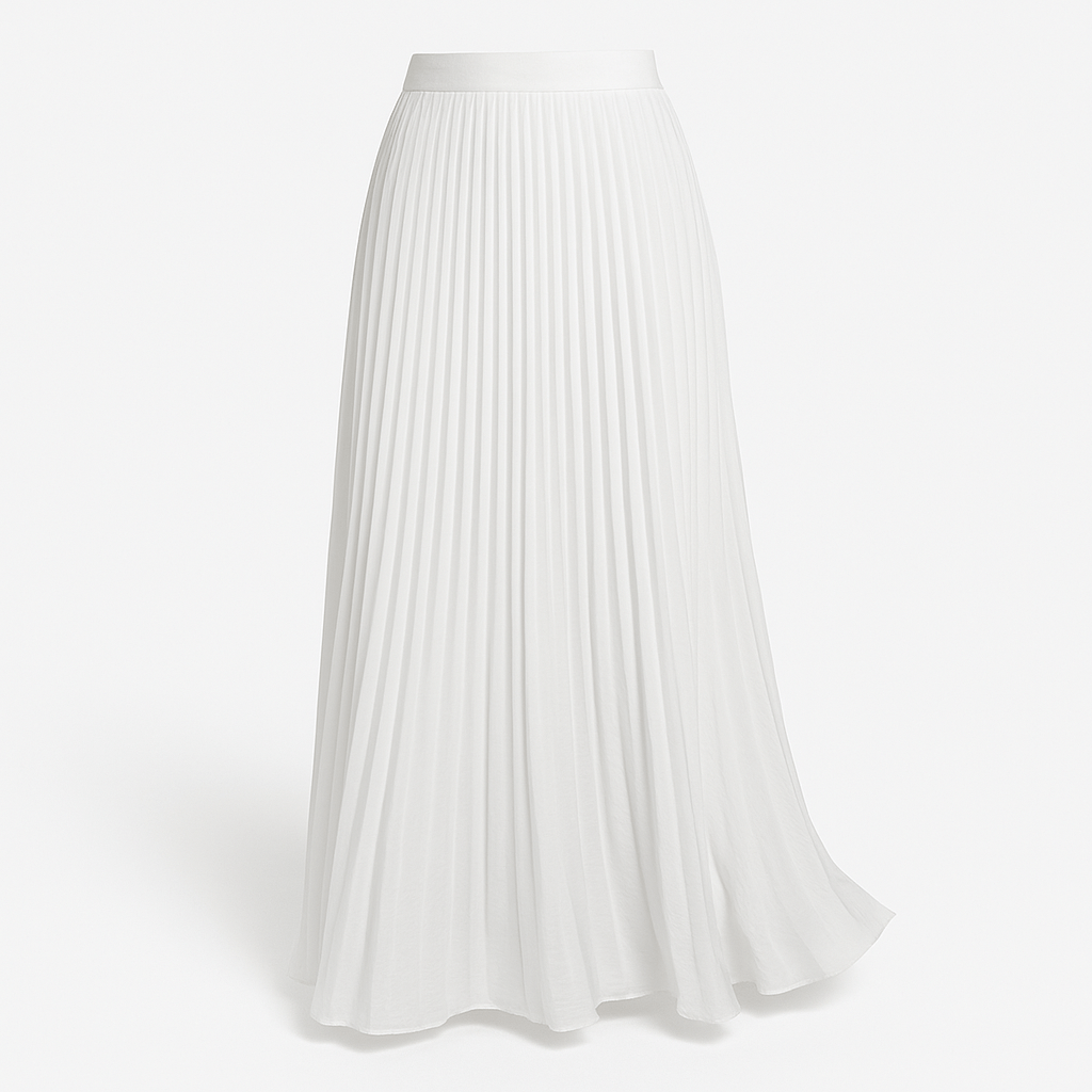 MEELANO Zahara | Dame Ephersyn Plisseret Maxinederdel – Elegant Plissé & Letvægtsdesign