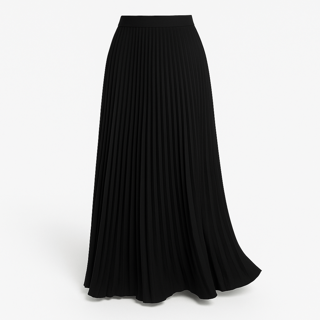MEELANO Zahara | Dame Ephersyn Plisseret Maxinederdel – Elegant Plissé & Letvægtsdesign
