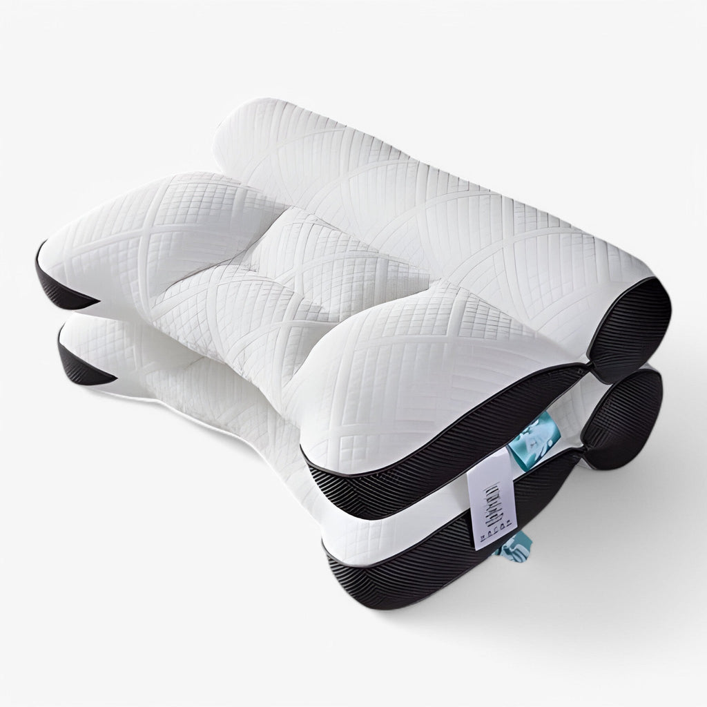 MEELANO ErgoPillow | pude for uovertruffen komfort og støtte Sort (40*60 cm)