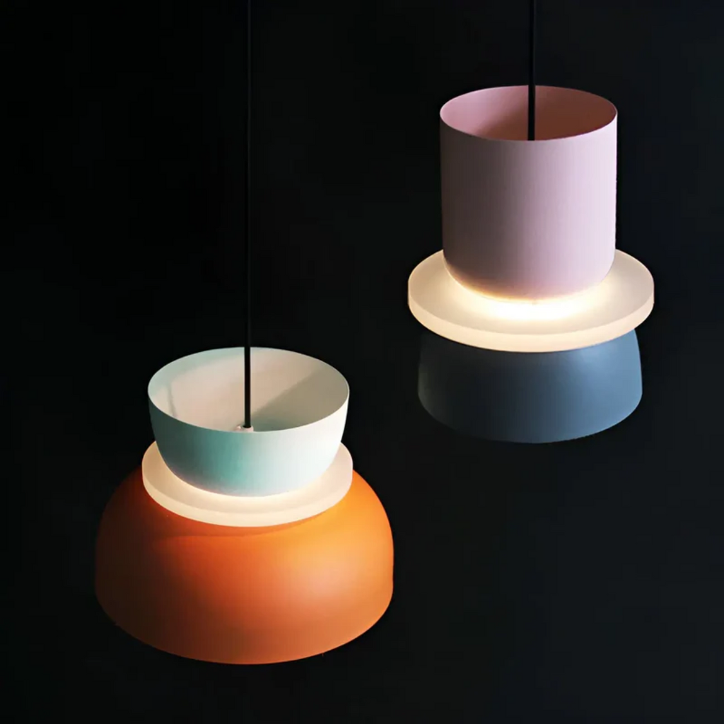 MEELANO Farverig Og Trendy Macaron LED Pendellampe Til Hjemmet Med Farvet Lysdesign Og Moderne Indretning LED