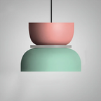 MEELANO Farverig Og Trendy Macaron LED Pendellampe Til Hjemmet Med Farvet Lysdesign Og Moderne Indretning LED Mellem lyserød grøn