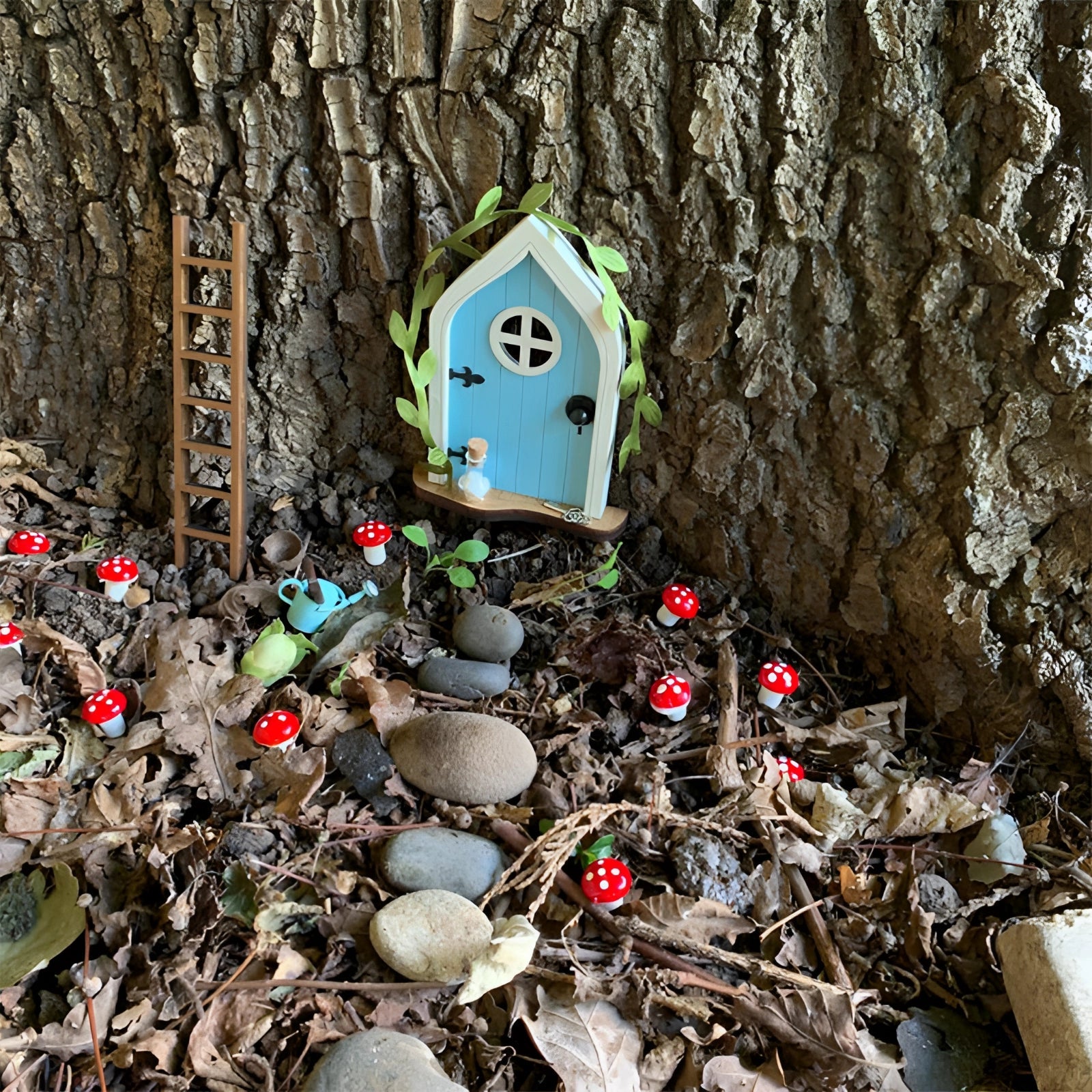 MEELANO Fehavedør - Miniature Fortryllet Trædekoration & Tilbehør